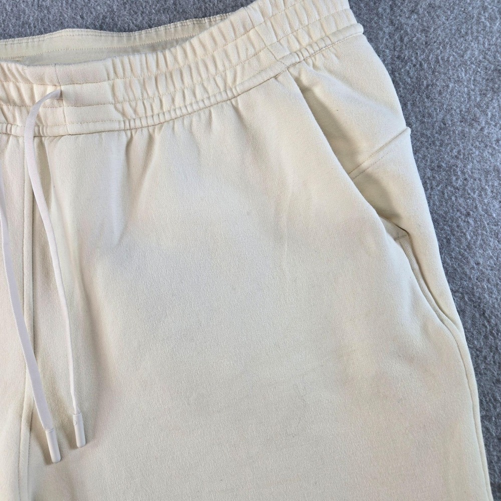 Lululemon Sweatpants Womens 16 White Relaxed Drawstring Pockets Fleece Yoga - Picture 3 of 16
